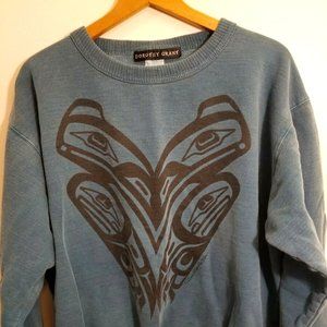 Dorothy Grant XL Sweatshirt RARE- Turquoise Tribal